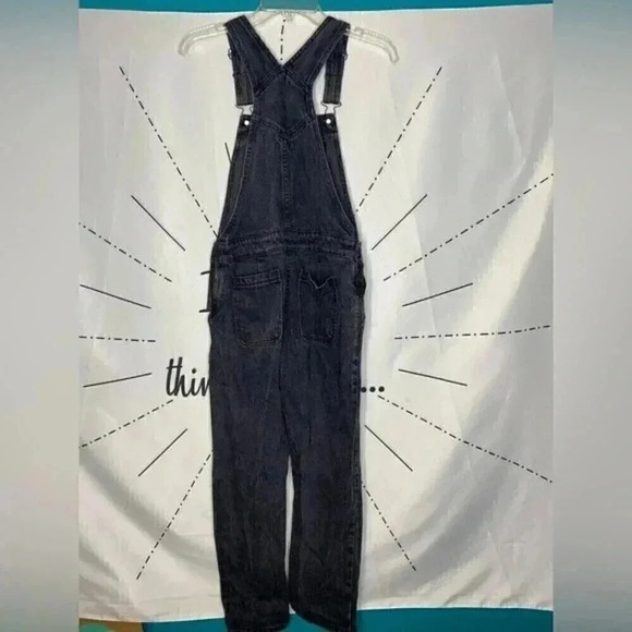 ASOS DESIGN 'original' denim overalls in washed black - Picture 6 of 8
